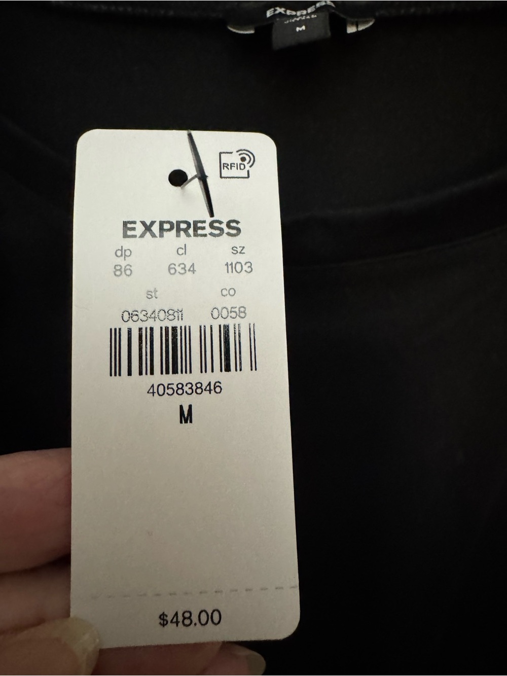 Express Black Sleeveless Top with Gold Shoulder Buttons - Picture 4 of 4